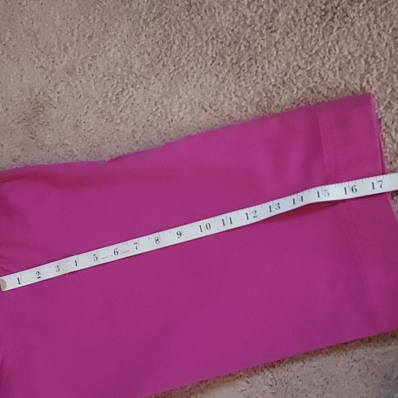 Coral Bay Pink Capri Women Pants Stretch Waist Band - Picture 6 of 8
